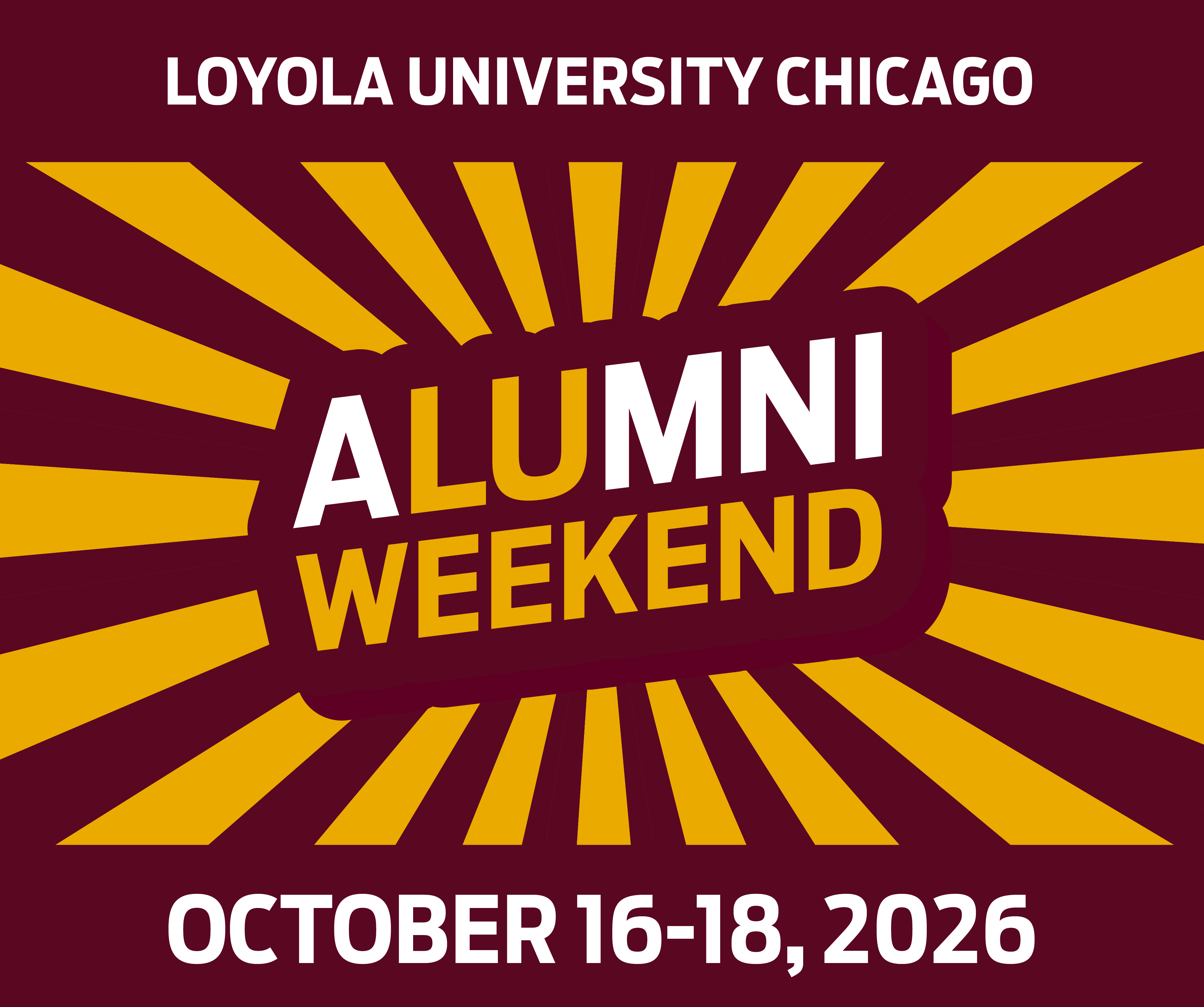 Alumni Weekend is October 16-18, 2026